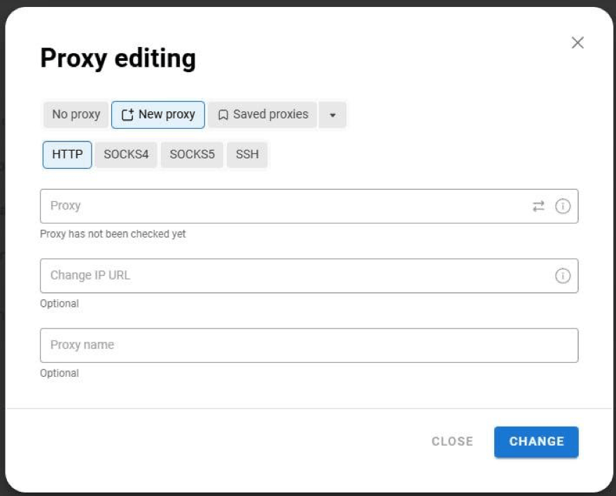 proxy editing in Dolphin Anty 